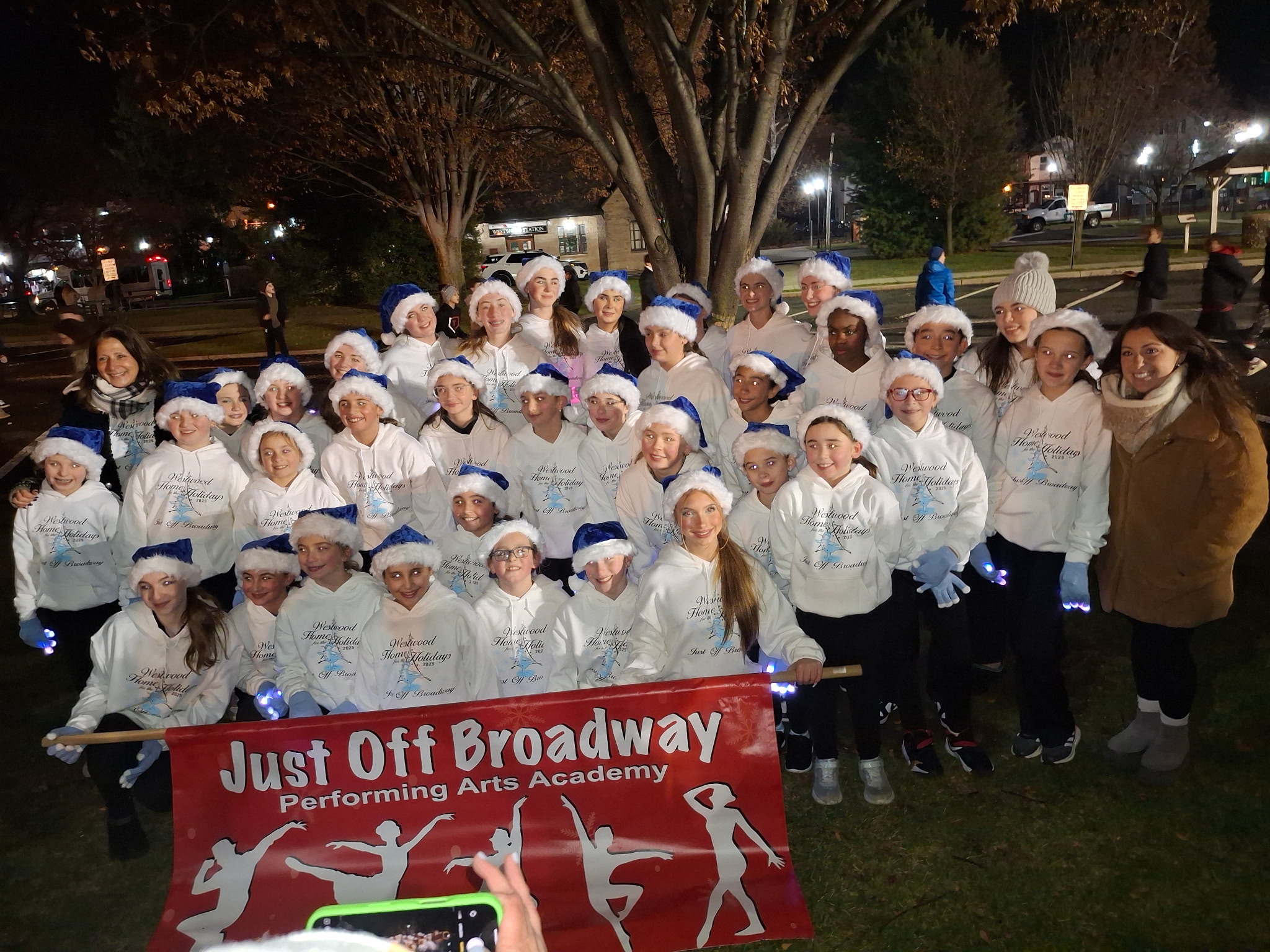 Dance students posing together in the studio